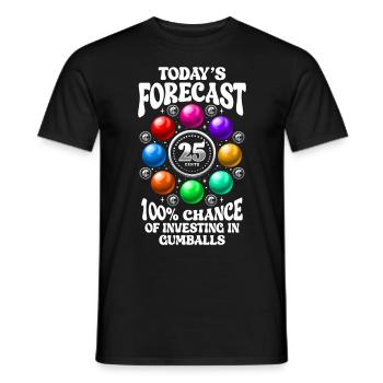 Kaugummiautomat Süßigkeitenspender - Männer T-Shirt - Schwarz - Vorne - AI Model Male 178 light (178cm)