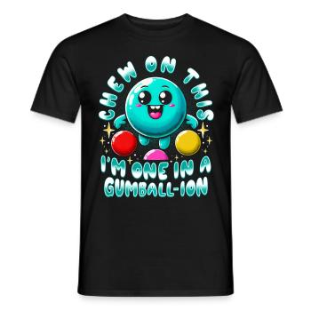 Kaugummiautomat One In A Gumball-ion - Männer T-Shirt - Schwarz - Vorne - AI Model Male 178 light (178cm)