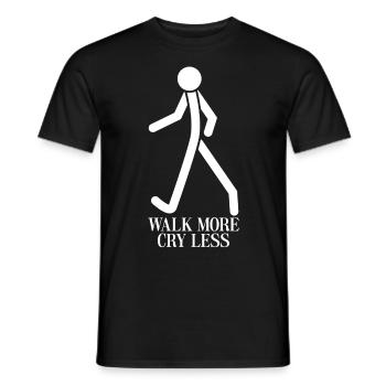 Hiking Joke Hike Walk Walking - Men's T-Shirt - black - Front - AI Model Male 178 light (178cm)