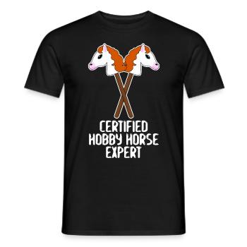 Hobby Horse Équipe d’experts Hobby Horsing - T-shirt homme - noir - Devant - AI Model Male 178 light (178cm)