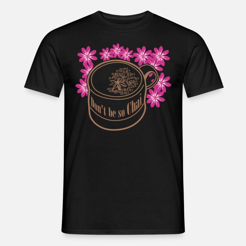 Chai Tea - Männer T-Shirt - Schwarz