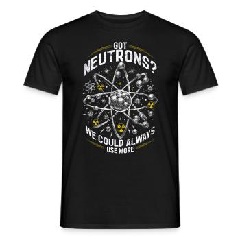 Nuclear Engineer Nuclear Technician - Men's T-Shirt - black - Front - AI Model Male 178 light (178cm)