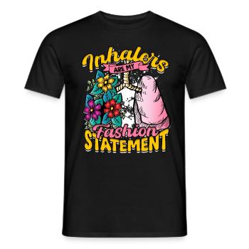 Asthma Inhalers Are My Fashion Statement - Men's T-Shirt - black - Front - AI Model Male 178 light (178cm)