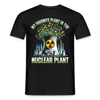 Ingénieur nucléaire Ma centrale préférée Centrale nucléaire - T-shirt homme - noir - Devant - AI Model Male 178 light (178cm)