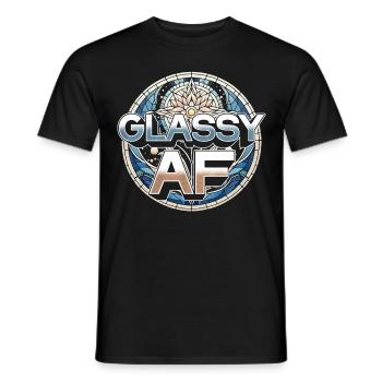 Vitrail Vitrail Peintre Glassy AF - T-shirt homme - noir - Devant - AI Model Male 178 light (178cm)