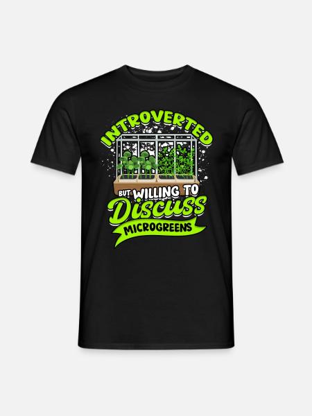 Microgreen Microgreens - Männer T-Shirt - Schwarz