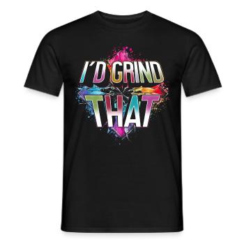 vitrail artiste peintre verrier je broyais ça - T-shirt homme - noir - Devant - AI Model Male 178 light (178cm)