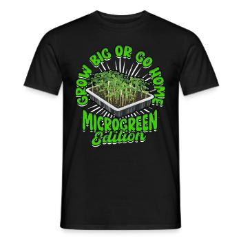 Micro-pousses Micro-pousses - T-shirt homme - noir - Devant - AI Model Male 178 light (178cm)