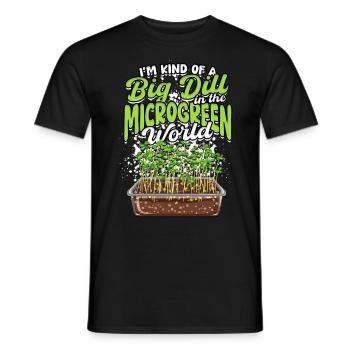 Microgreen Je suis une sorte de gros aneth - T-shirt homme - noir - Devant - AI Model Male 178 light (178cm)