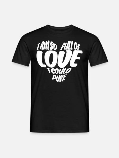 Valentine's Day Girlfriend Heart - Mænd T-shirt - sort