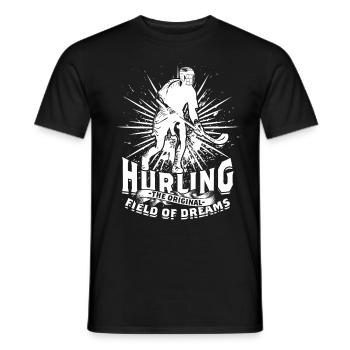 Hurling Le champ originel des rêves - T-shirt homme - noir - Devant - AI Model Male 178 light (178cm)