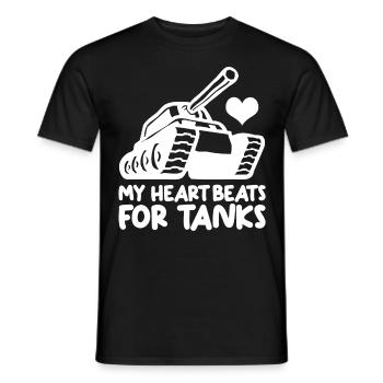 MBT Tank Driver Tank Combat Tanks - Männer T-Shirt - Schwarz - Vorne - AI Model Male 178 light (178cm)