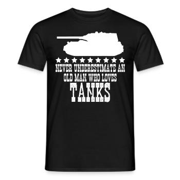 Tank Combat Tanks MBT Tank Driver - Männer T-Shirt - Schwarz - Vorne - AI Model Male 178 light (178cm)