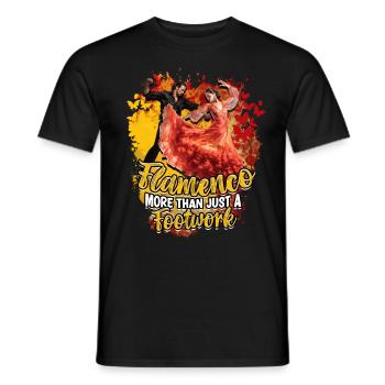 Flamenco Plus qu’un simple jeu de jambes sophistiqué - T-shirt homme - noir - Devant - AI Model Male 178 light (178cm)