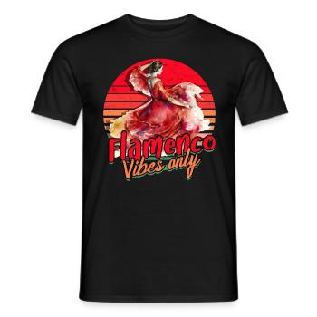 Ambiance flamenco uniquement - T-shirt homme - noir - Devant - AI Model Male 178 light (178cm)
