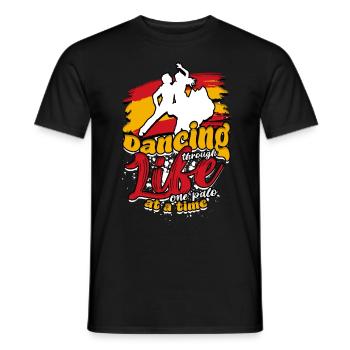 Flamenco Danser dans la vie, un palo à la fois - T-shirt homme - noir - Devant - AI Model Male 178 light (178cm)