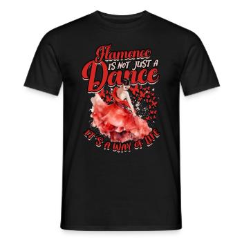 Le flamenco n’est pas seulement une danse, c’est un mode de vie - T-shirt homme - noir - Devant - AI Model Male 178 light (178cm)