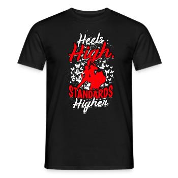 Talons Flamenco Des normes élevées plus élevées - T-shirt homme - noir - Devant - AI Model Male 178 light (178cm)