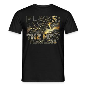 Kintsugi Kintsukuroi Flaws The New Flawless - Männer T-Shirt - Schwarz - Vorne - AI Model Male 178 light (178cm)