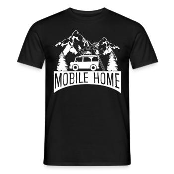 Roof Tent Camping Mobile Home Camper - Men's T-Shirt - black - Front - AI Model Male 178 light (178cm)
