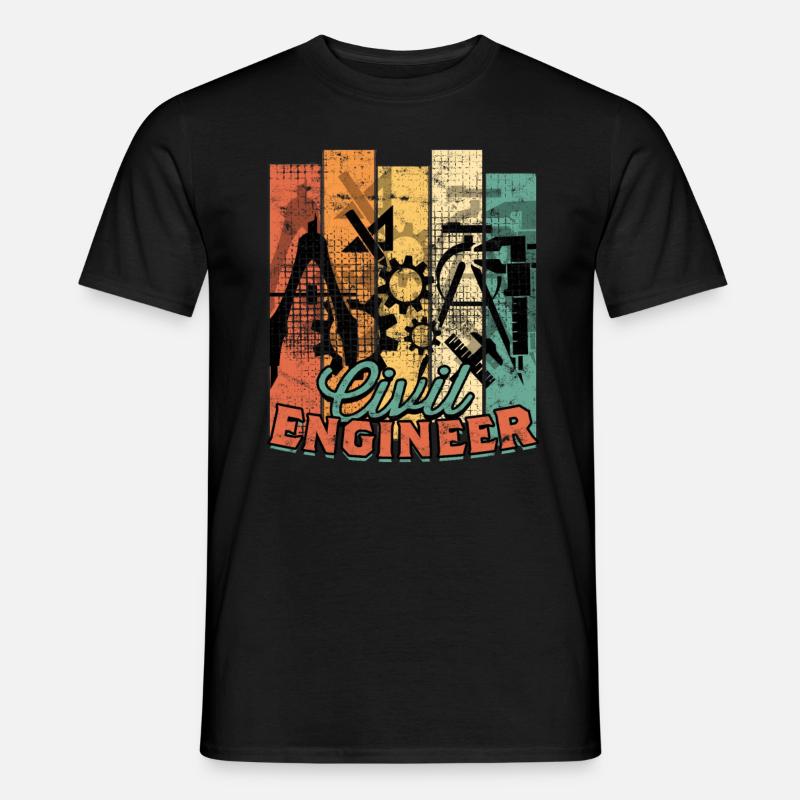 Bridge Engineer Civil Engineering - Men's T-shirt - black