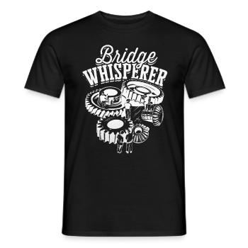 Bridge Engineer Bridge Whisperer - Men's T-Shirt - black - Front - AI Model Male 178 light (178cm)