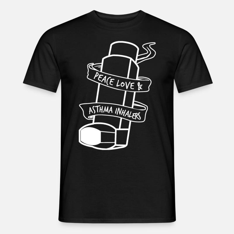 Asthma Inhaler Asthmatic - Männer T-Shirt - Schwarz