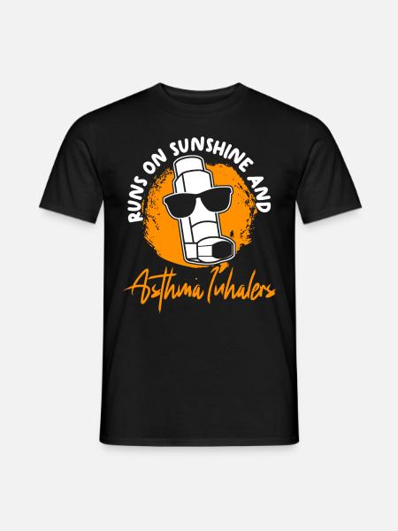 Asthma Inhaler Asthmatics Asthmatic - Men's T-Shirt - black