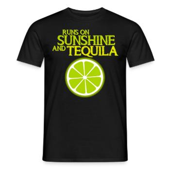 Tequila Lime Tequila Mexique - T-shirt homme - noir - Devant - AI Model Male 178 light (178cm)