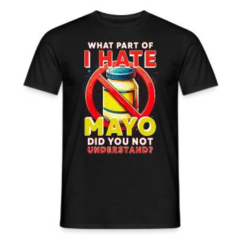 Mayonnaise - Men's T-Shirt - black - Front - AI Model Male 178 light (178cm)