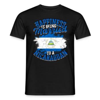 Nicaragua Nicaragisch - Männer T-Shirt - Schwarz - Vorne - AI Model Male 178 light (178cm)