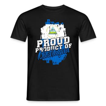 Proud Product Of Nicaragua Nicaragisch - Männer T-Shirt - Schwarz - Vorne - AI Model Male 178 light (178cm)