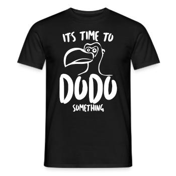 Dodo Funny Dodos - Men's T-Shirt - black - Front - AI Model Male 178 light (178cm)