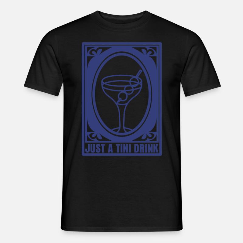 Martini - Männer T-Shirt - Schwarz