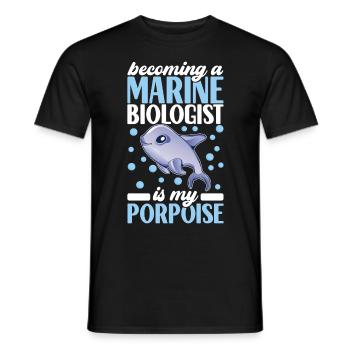 Marine Biology Marine Biologist - Men's T-Shirt - black - Front - AI Model Male 178 light (178cm)