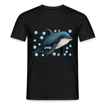 Marine Biology Marine Biologist - Men's T-Shirt - black - Front - AI Model Male 178 light (178cm)