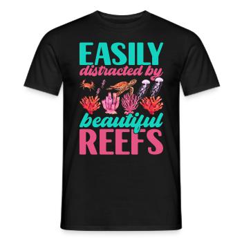 Marine Biology Marine Biologist - Men's T-Shirt - black - Front - AI Model Male 178 light (178cm)