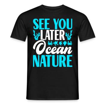 Marine Biology Marine Biologist - Men's T-Shirt - black - Front - AI Model Male 178 light (178cm)