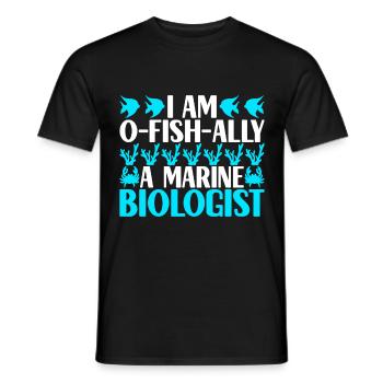 Marine Biology Marine Biologist - Men's T-Shirt - black - Front - AI Model Male 178 light (178cm)