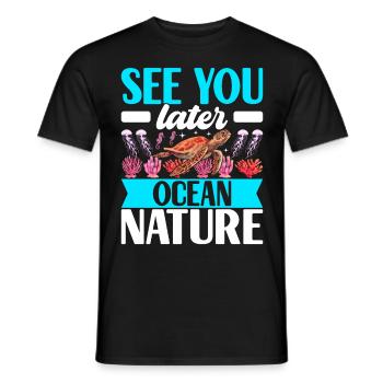 Marine Biology Marine Biologist - Men's T-Shirt - black - Front - AI Model Male 178 light (178cm)