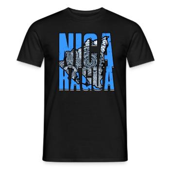 Nicaragua Nicaragisch - Männer T-Shirt - Schwarz - Vorne - AI Model Male 178 light (178cm)