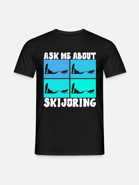 Sledding Sled dogs - Men's T-Shirt - black