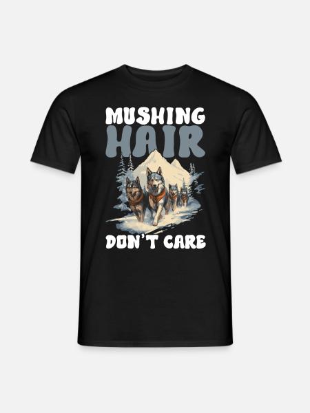 Sledding Sled Dogs - Men's T-Shirt - black