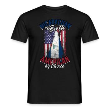 Nicaragua Nicaragisch - Männer T-Shirt - Schwarz - Vorne - AI Model Male 178 light (178cm)