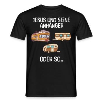 Jesus und seine Anhänger Oder so - Männer T-Shirt - Schwarz - Vorne - AI Model Male 178 light (178cm)