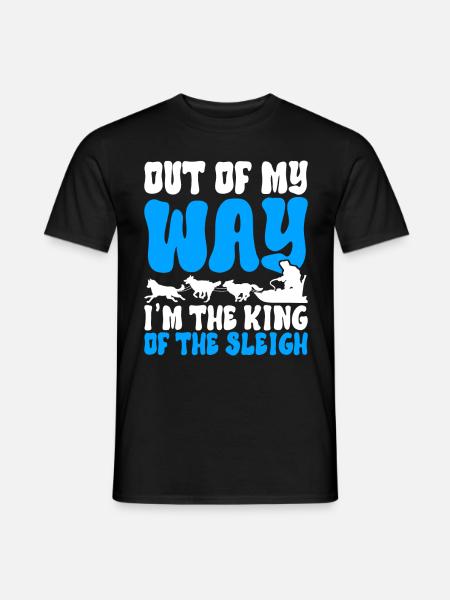 Sledding Sled dogs - Men's T-Shirt - black