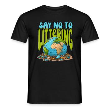 Environnementaliste Protection du climat - T-shirt homme - noir - Devant - AI Model Male 178 light (178cm)