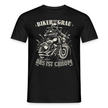 Biker werden nicht grau Motorradfahrer & Biker Opa - Männer T-Shirt - Schwarz - Vorne - AI Model Male 178 light (178cm)