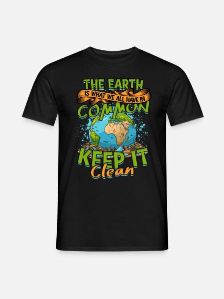 Umweltschützer Umweltschutz - Männer T-Shirt - Schwarz