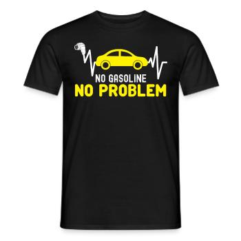 Electric Car Charger Electric Vehicle - Männer T-Shirt - Schwarz - Vorne - AI Model Male 178 light (178cm)